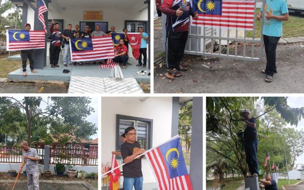 Pasang Jalur Gemilang – Semangat PAWE Setia Alam Terus Membara. Cerminan Patriotisme Abadi