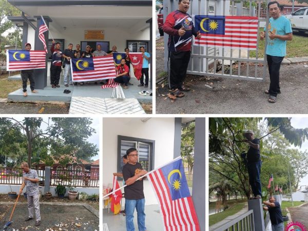 Pasang Jalur Gemilang – Semangat PAWE Setia Alam Terus Membara. Cerminan Patriotisme Abadi
