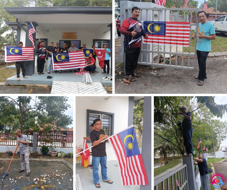 Pasang Jalur Gemilang – Semangat PAWE Setia Alam Terus Membara. Cerminan Patriotisme Abadi